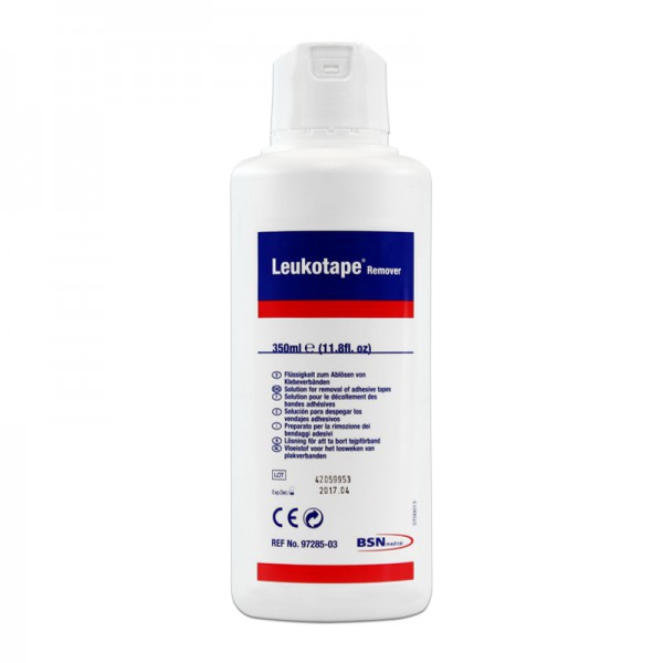 Leukotape Remover 350 ml: Solução líquida para retirar o adesivo dos vendajes